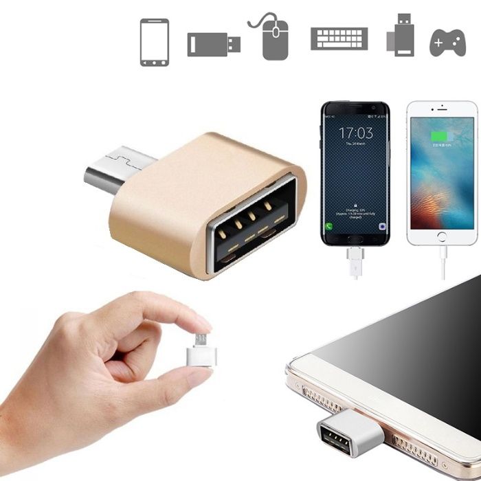 Преходник OTG от micro USB или Type C към USB