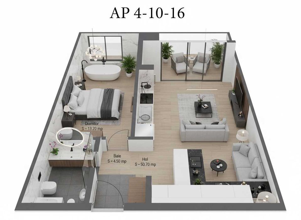 Apartament cu 2 camere