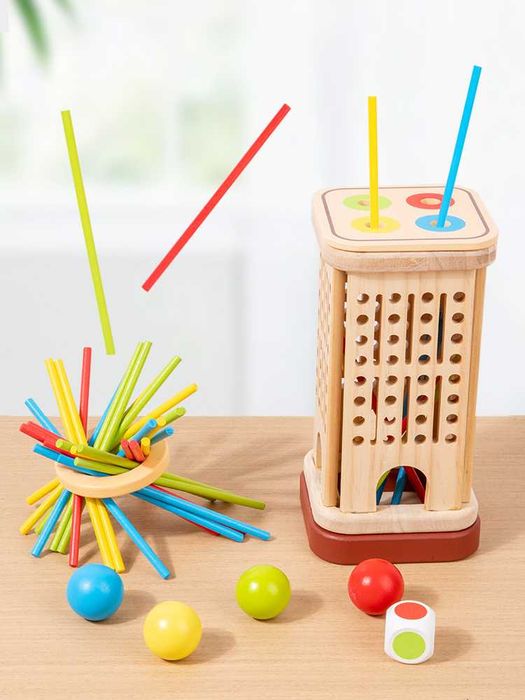 Образователна игра – дървена стратегическа игра с пръчици