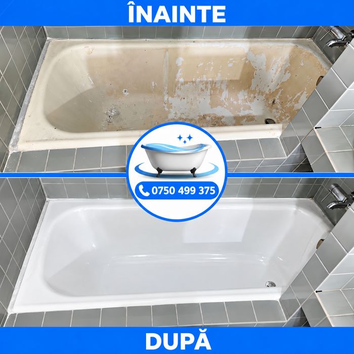 Emailare Cadă Baie la Domiciliu – De la 500 Lei