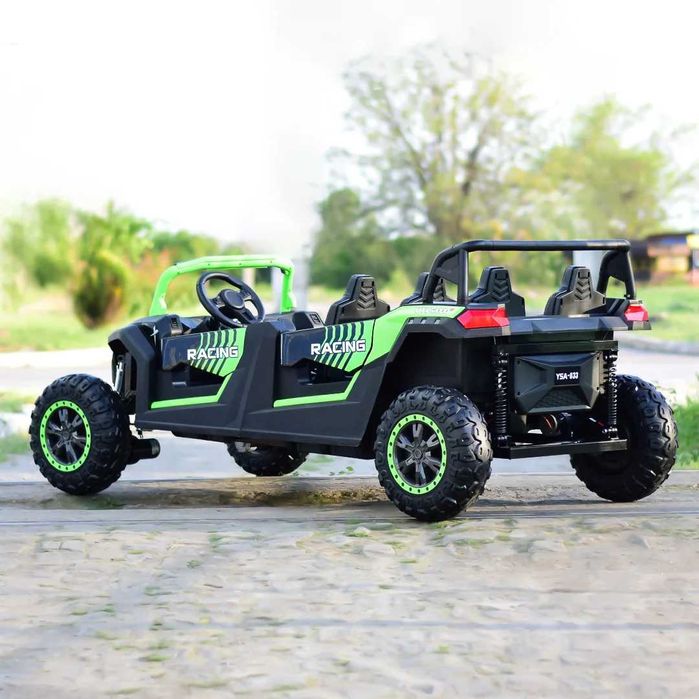 UTV electric cu 4 locuri, Kinderauto Racing 4x 150W 24V 14Ah