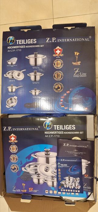 Нов луксозен комплект сьдове за здравословно готвене Z.T. International. Идеален за подарък за сватба, годишнина и други поводи