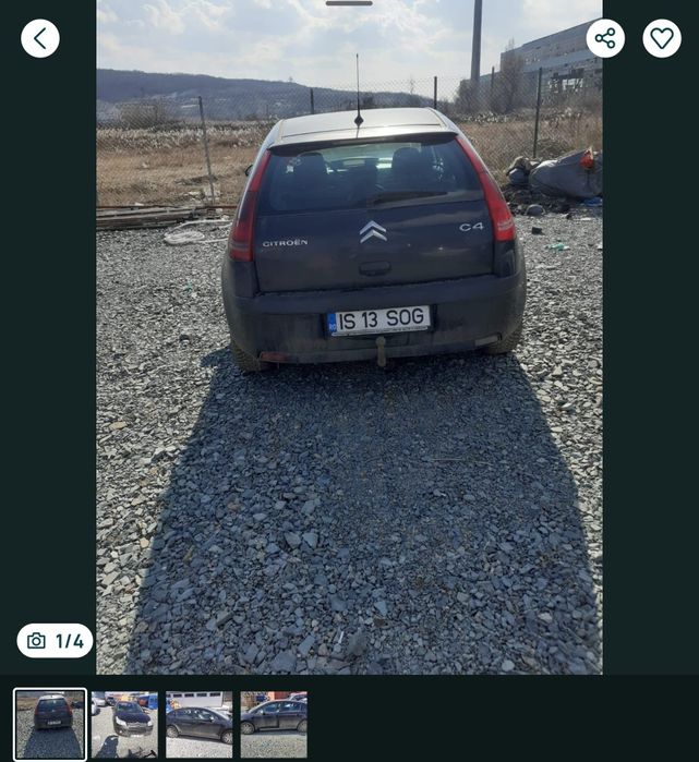 Vand Citroen C4.