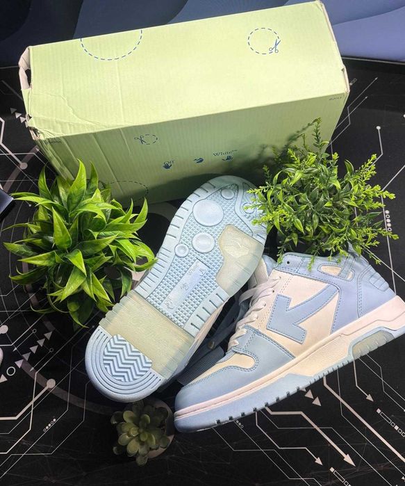 Off White Out Of Office Baby Blue