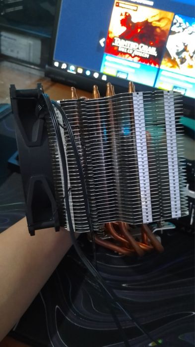 Башенный куллер 6 теплотрубок и винт с аргб подстветкой