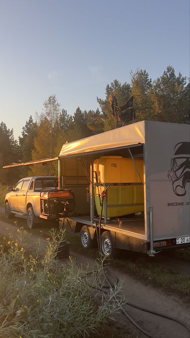 Прицеп для агро дронов опрыскиватель