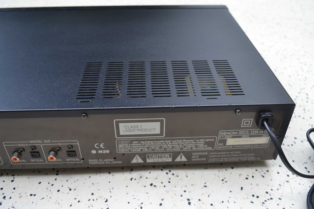 Cd Recorder Denon CDR W 1500