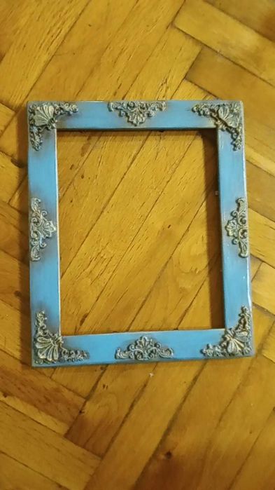 огледало ,закачалка -комплект в синьо