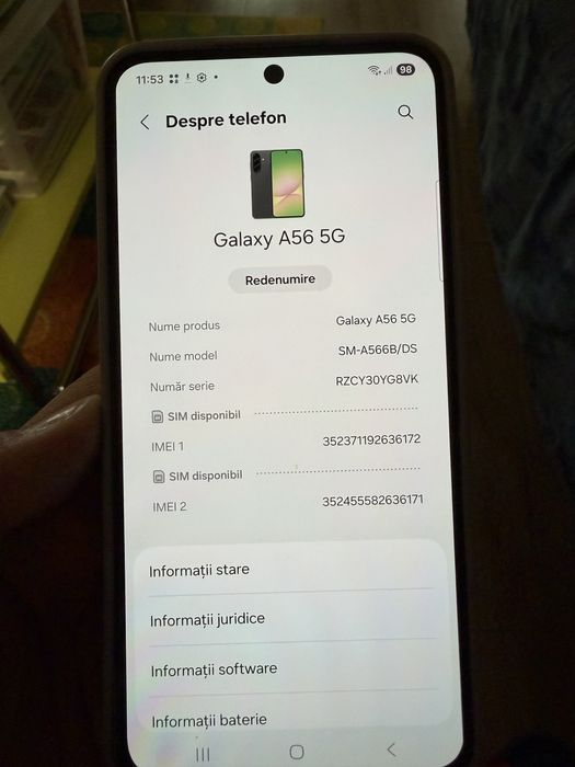 Samsung Galaxy A56 5G ca Nou!