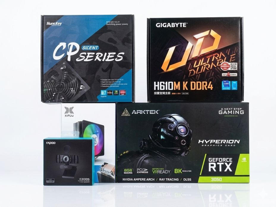 Full Set Gaming: i5-12400F / RTX 3050 8GB / 32GB RAM / 1TB / 180Hz