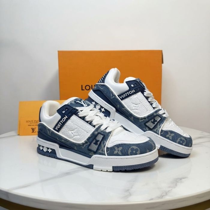 Adidasi LV Trainer Jeans - Adidasi Full Box Premium