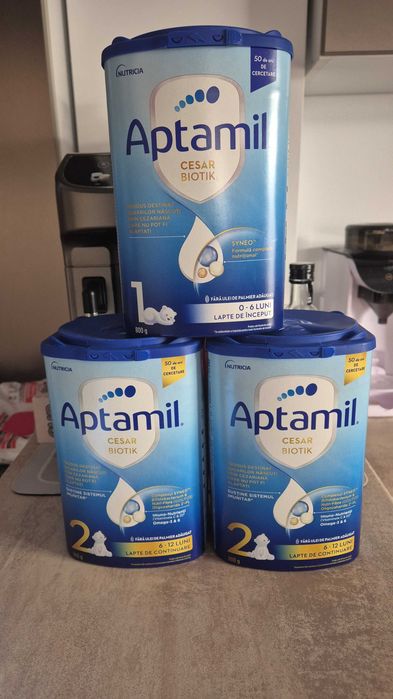 Lapte praf Aptamil nr 1 si nr 2