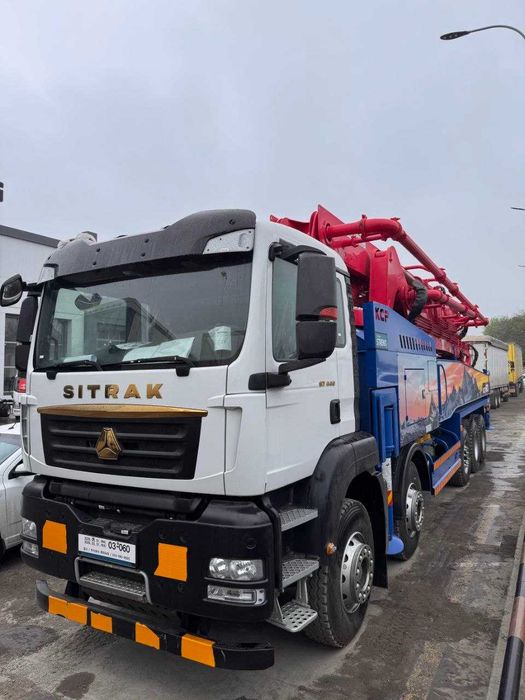 Автобетононасос KCP 60 метров на шасси HOWO SITRAK 10х4 CIP TASHKENT
