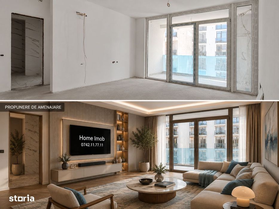 2 camere premium Floreasca 60 mp bloc 2022 et 5/6 comision 0