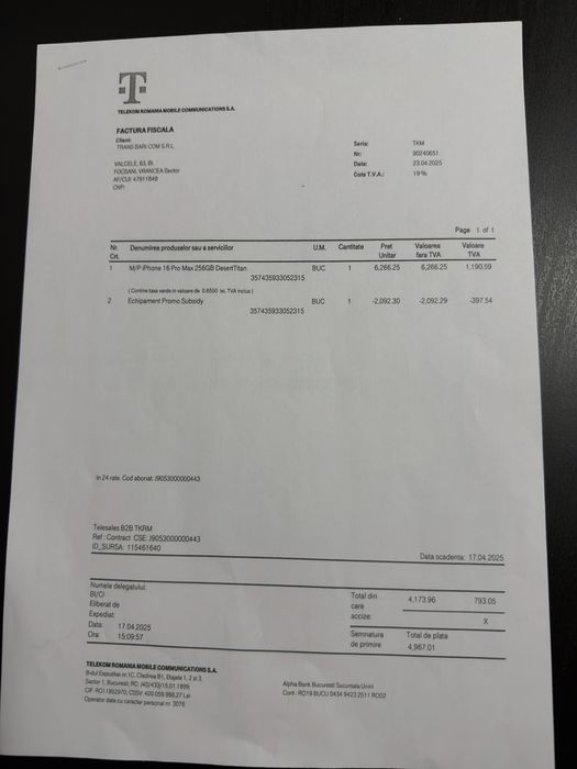 Iphone 16 Pro Max 256GB Desert Titanium