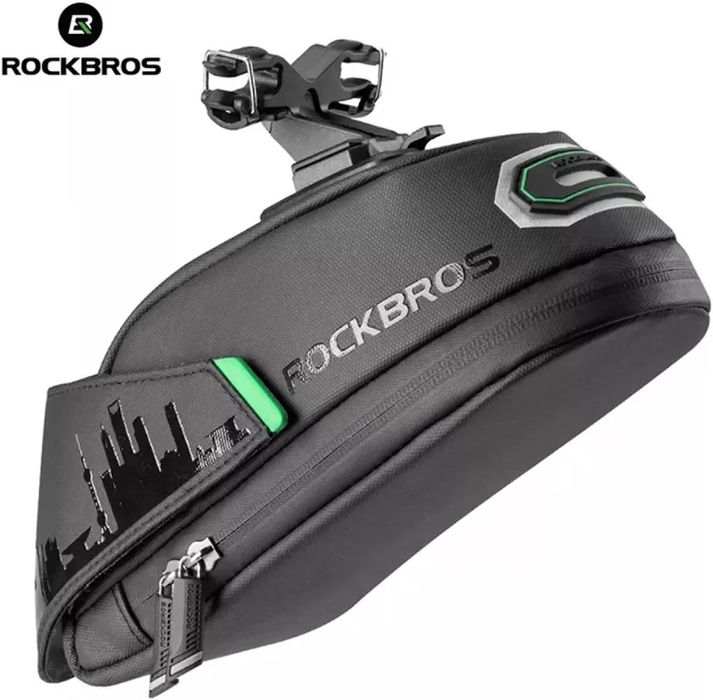 Geanta noua bicicleta impermeabila saddle bag prindere tija sa rockbros cursiera gravel mtb