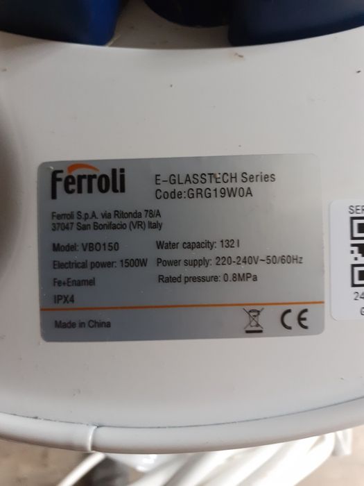 Boiler electric Ferolli