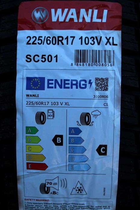 Anvelope noi 225/60R17 103V, XL, Wanli, All Season, DOT 2026