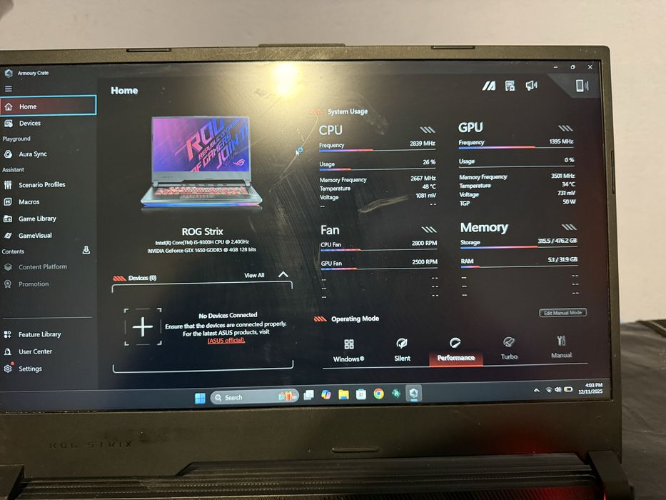 laptop gaming asus rog strix g531g