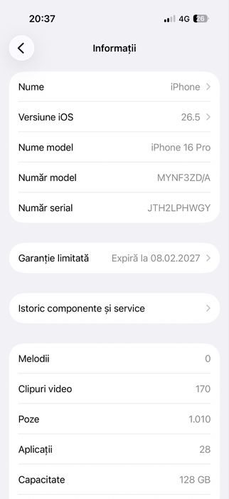 Iphone 16 pro.