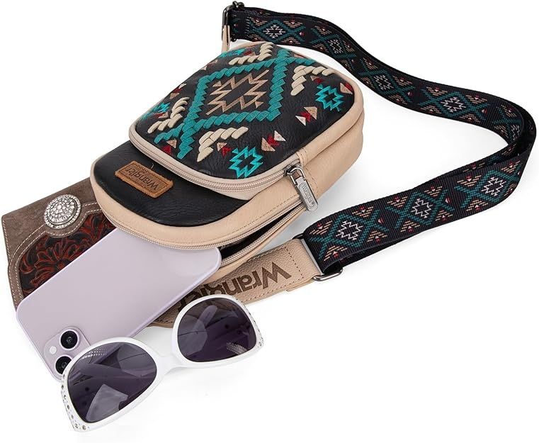 Женская Сумка Wrangler Aztec Crossbody Sling Bag for Women