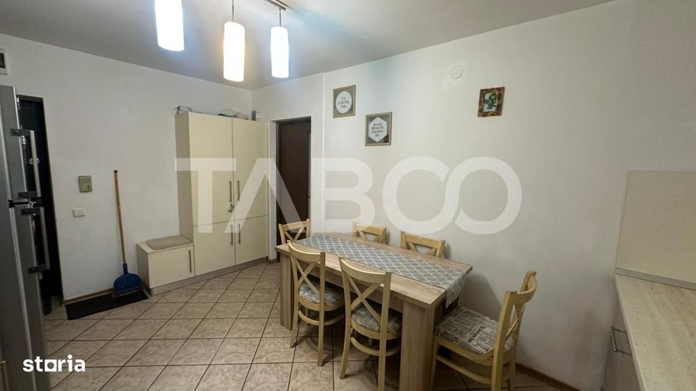 Apartament 3 camere mobilat utilat cu balcon zona Rahovei Sibiu — fotografia 3