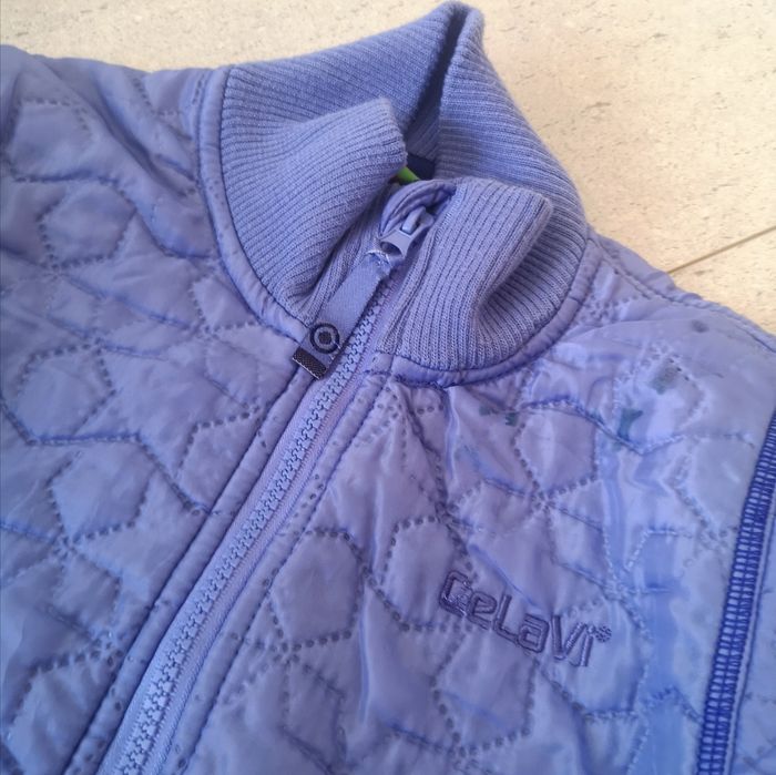 Детско синьо капитонирано яке за момиче CELAVI