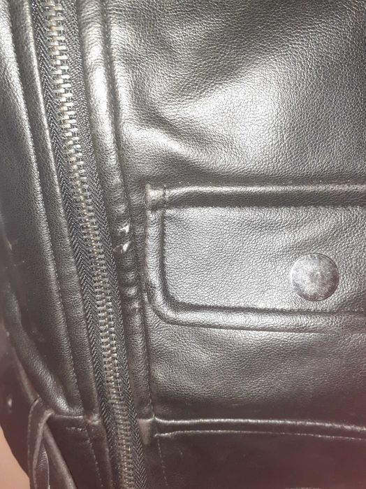 Кожен елек, черен