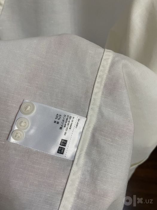 Премиальная рубашка из льна и хлопка UNIQLO