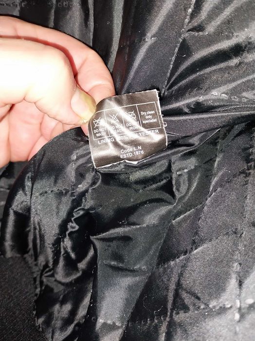 Черно яке от естествена телешка кожа XXL