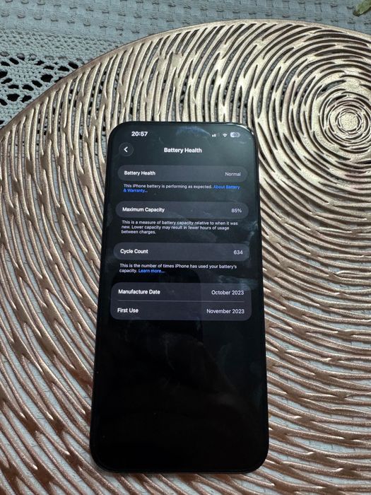 iPhone 15 Pro Max 256GB, Black Titanium
