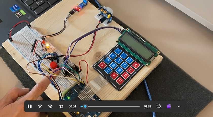 Proiect facultate Arduino – alarmă anti-efracție completă + documentație