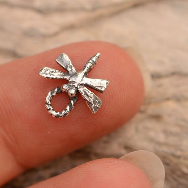 Сребърен медальон 925 водно конче – талисман за  духовно израстване