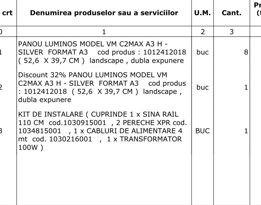 Panouri luminoase A3 Silver (52,6 x 39,7 cm) – dublă expunere