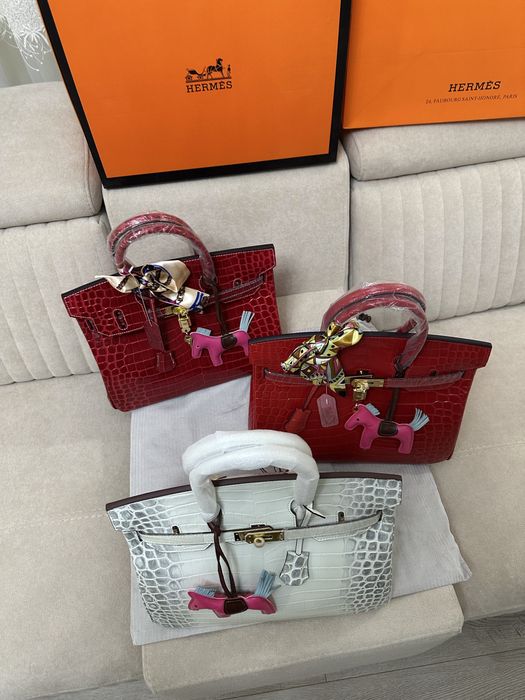 Geanta piele croco birkin 35