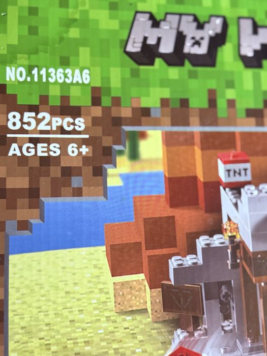 Майн крафл лего 872 детали 8 подвижных фигур