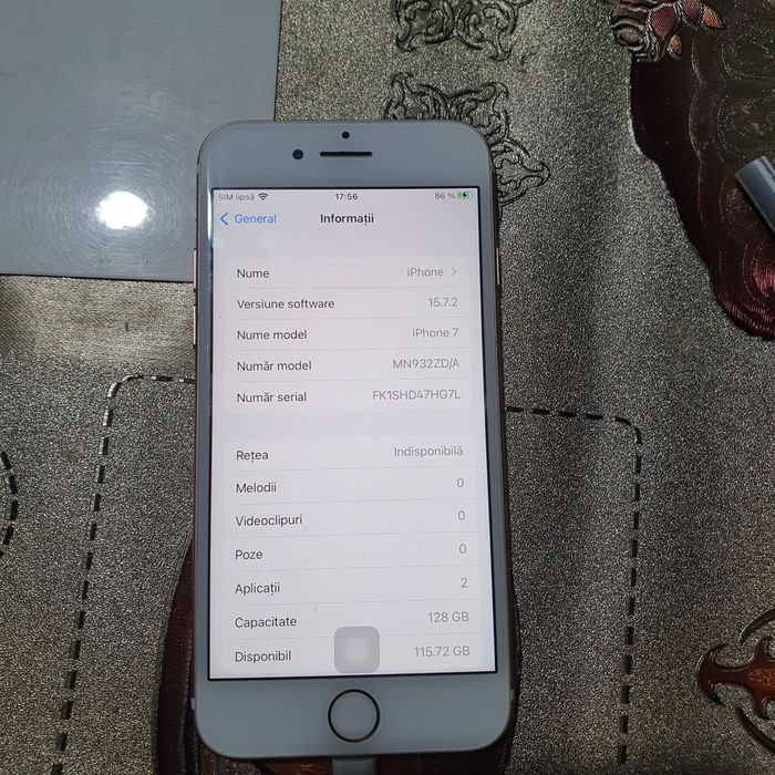 iPhone 7 roz   perfect funcțional