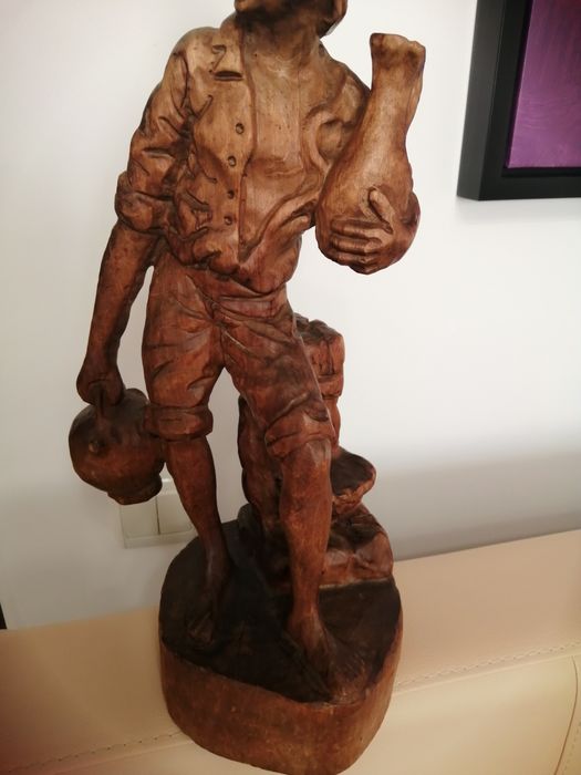 Statuetă scluptura lemn