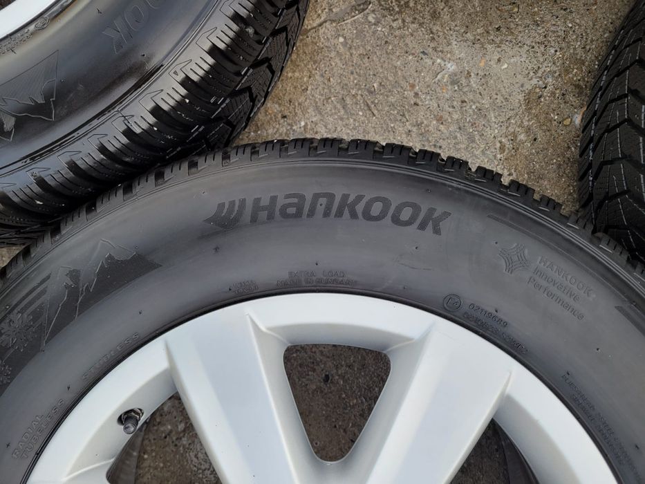 Set 4 roti iarna VW Touareg 7P 5x130 anvelope iarna Hankook 235 65 17