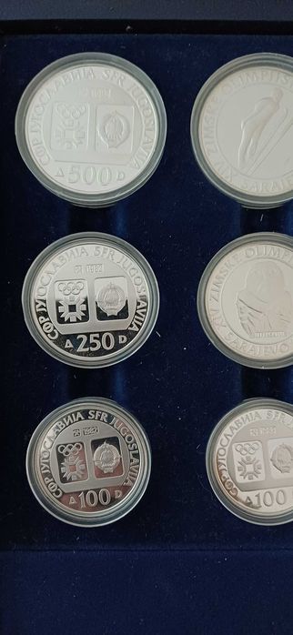 Сребърни монети Олимпийски игри Сараево 1984