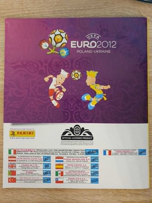Album Panini Euro 2012, complet.