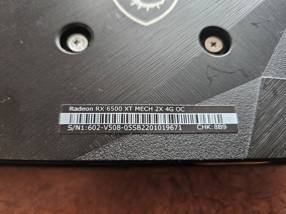 Placa video PCie MSI Mech AMD  RX6500XT 4GB DDR6