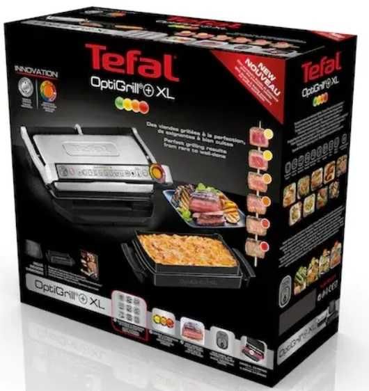 Grill electric TEFAL OPTIGRILL+XL GC722D34, 2000 W, 9 programe, inox