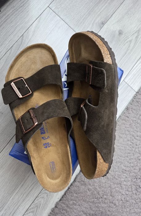 Велурени чехли Birkenstock Arizona, номер 45