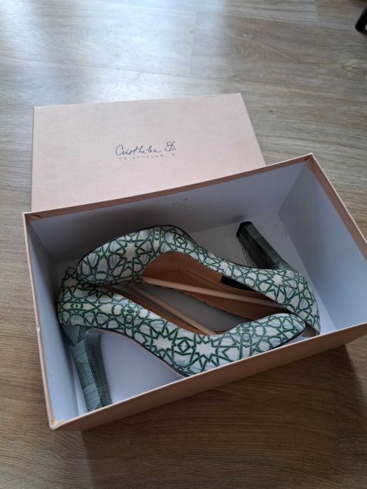 Pantofi toc piele Christhelen B, marime 38