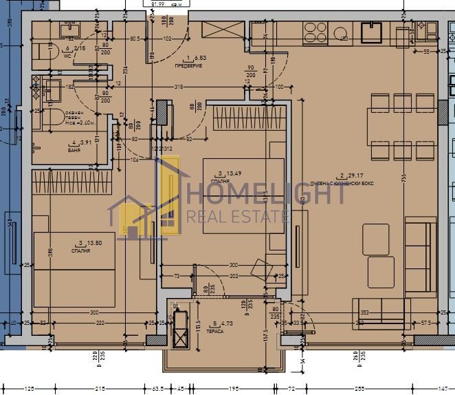 Продава се Тристаен апартамент в София, Малинова долина - 99 кв.м за 1714 €/кв.м - Снимка #5