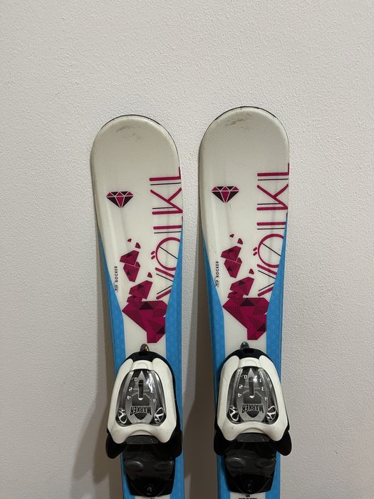 Schiuri copii 70 cm volkl cu clapari set ski