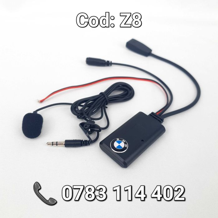 Adaptor Car Kit BMW E39 E46 E53-Modul Bluetooth AUX cu Microfon-NOU-Z8