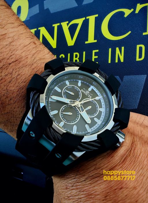 INVICTA Bolt Shock Black 54 mm, Инвикта нов ръчен часовник