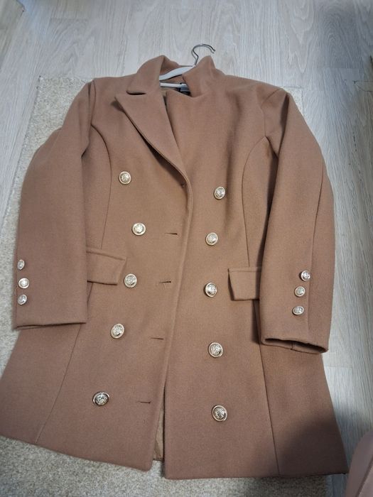 Дамско палто в кафяво размер Хс/С